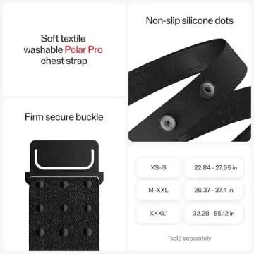 Polar H10 Heart Rate Monitor Chest Strap - ANT + Bluetooth, Waterproof HR Sensor for Men and Women
