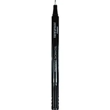 Zebra Pen Zensations Technical Pen, Assorted Point Sizes, Black Ink, 3-Count