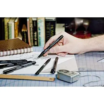 Zebra Pen Zensations Technical Pen, Assorted Point Sizes, Black Ink, 3-Count