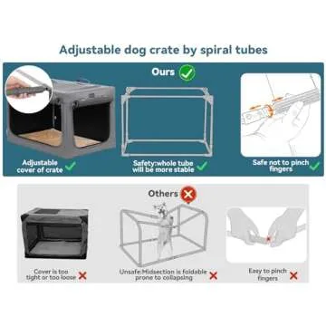 Comfy PETSFIT Travel Dog Crate for Medium-Sized Pets 36 Inch