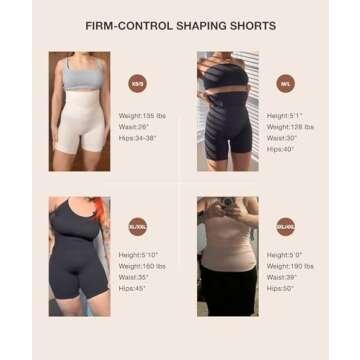 Women's Shapewear Shorts Tummy Control Underwear, Butt Lifting Thigh Slimmer Body Shaper