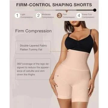 Women's Shapewear Shorts Tummy Control Underwear, Butt Lifting Thigh Slimmer Body Shaper
