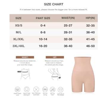 Women's Shapewear Shorts Tummy Control Underwear, Butt Lifting Thigh Slimmer Body Shaper