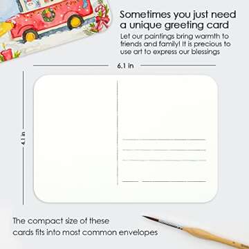 Grabie Watercolor Postcards, 100% Cotton, 24 Sheets, 4.1x5.9 Inches, 140lb (300gsm), Blank Note Cards for Watercolor Journal, Art Supplies for Thank You Notes, Invitations, and Greeting Cards