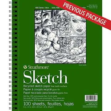 Strathmore 400 Sketch Pad - 9x12, 100 Sheets, Eco-Friendly