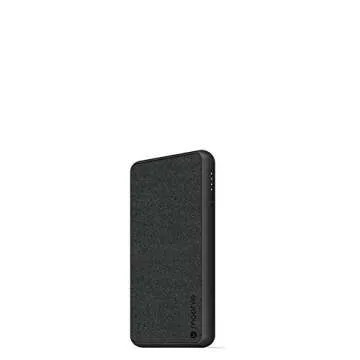 mophie powerstation Plus (6,000mAh) - Built in Micro USB and Lightning Cables - Black (401101662)