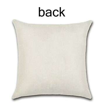 axsl Farmhouse Christmas Tree in Red Car Pillow Cover Cute Dog Pillow Cushion Case Throw Pillow Case Cushion Cover 18" x 18" 45cm x 45cm