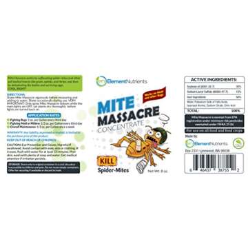 Mite Massacre 8 oz Eco-Friendly Spider Mite Killer