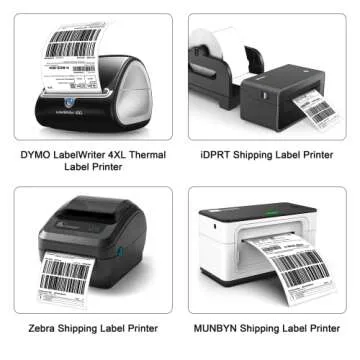 Shipping Labels for Dymo Rollo Zebra - Waterproof Postage Labels