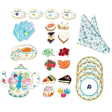 eeBoo Tea Party Spinner Game for Ages 3-6