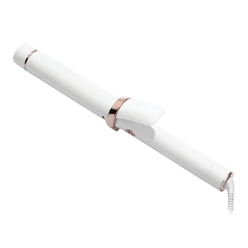 T3 SinglePass 1.25" Ceramic Curling Iron, White/Rose Gold, 1 ¼ inch