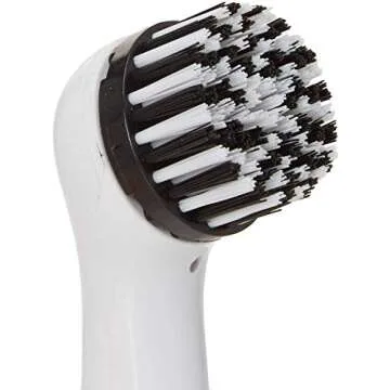 Greenco Electric Scrub Brush with 4 Replaceable Brush Attachment Heads, Electric Cleaning Brush Scrubber, Spin Scrubber, Bathroom and Grout Auto Power Scrubber, New and Improved Version