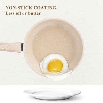 Eco-Friendly 8 Inch Nonstick Granite Frying Pan Induction Compatible