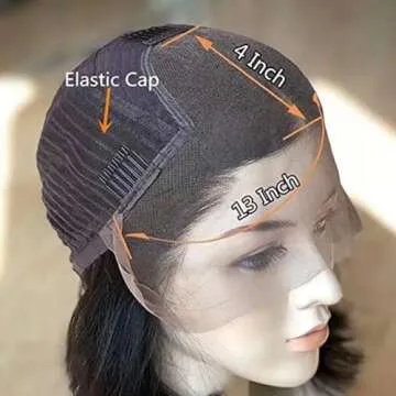 Ombre Colored 1B 27 Sliky Straight 13X4 Hd Transparent Lace Frontal Wig Human Hair Highlight Ombre Glueless Lace Front Human Hair Wigs With Bleached Knots 180% Density Pre Plucked for Women 14"