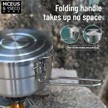 Compact Camping Mess Kit Set with Pot and Utensils
