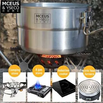 Compact Camping Mess Kit Set with Pot and Utensils