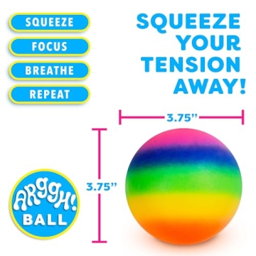 Rainbow Giant Stress Balls Squishy Fun Relief for All