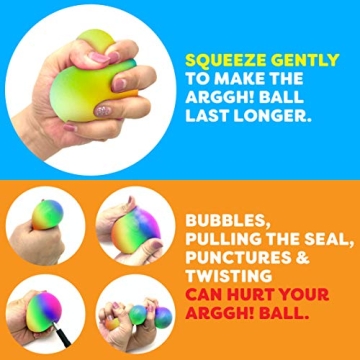 Rainbow Giant Stress Balls Squishy Fun Relief for All