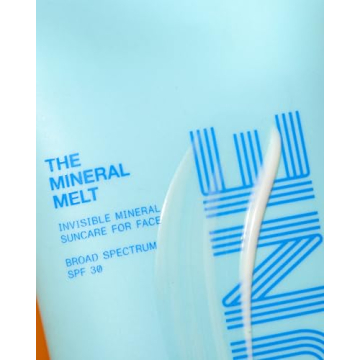 The Mineral Melt - Clear Mineral Sunscreen For Face - Broad Spectrum SPF 30 Sunblock. Clinically-proven Anti-Aging, Sun Protector Hydrating, Skin-Brightenings, Fragrance Free (1.7 Fl Oz)