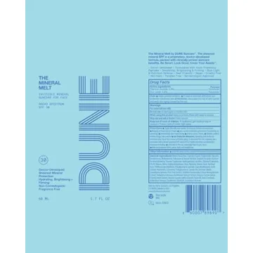 The Mineral Melt - Clear Mineral Sunscreen For Face - Broad Spectrum SPF 30 Sunblock. Clinically-proven Anti-Aging, Sun Protector Hydrating, Skin-Brightenings, Fragrance Free (1.7 Fl Oz)