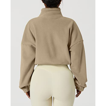 QINSEN Thick Fleece Crop Coat for Stylish Winter Wear