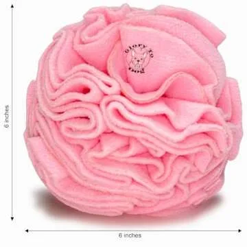 Glory To Dog Medium Breed Snuffle Interactive Foraging Dog Puzzle Ball Toy Pink Large