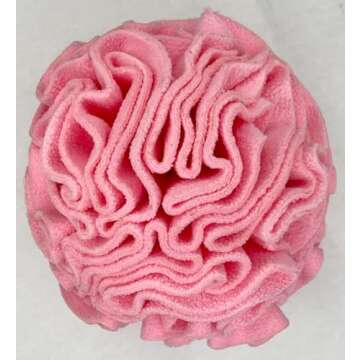 Glory To Dog Medium Breed Snuffle Interactive Foraging Dog Puzzle Ball Toy Pink Large