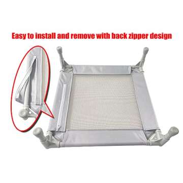 Pozico Elevated Dog Bed for Small Dogs and Cats