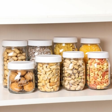 AOZITA 16-Pack Reusable Mason Jar Lids for Food Storage