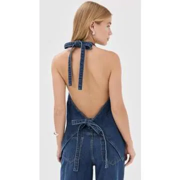Stylish Lioness Women's Hills Halter Denim Vest Online