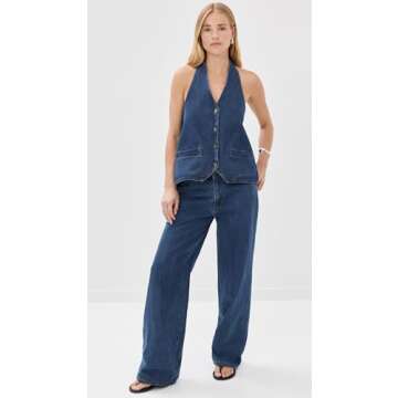 Stylish Lioness Women's Hills Halter Denim Vest Online