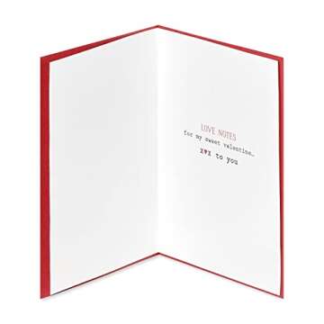 Papyrus Romantic Valentines Day Card (Love Notes)