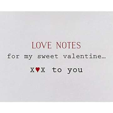 Papyrus Romantic Valentines Day Card (Love Notes)