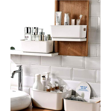 Versatile Plastic Storage Bins Set for Home and Office