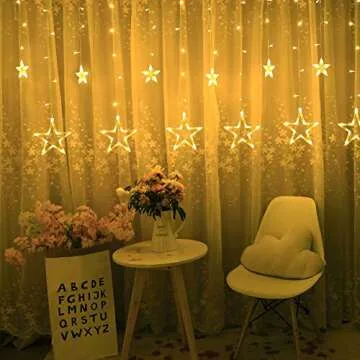 12 Stars LED Ramadan String Lights for Festive Decor