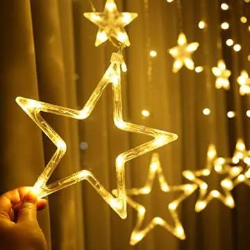 12 Stars LED Ramadan String Lights for Festive Decor