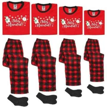 Matching Family Christmas Pajamas with Slipper Socks