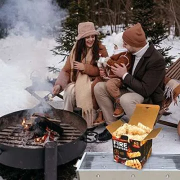 Shwuevei 65 pcs Natural Fire Starters for Indoor & Outdoor Use