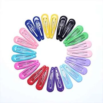 Justbuy Girls Hair Clips 48pcs Assorted Colors with Box