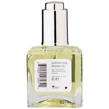 Nails.INC Superfood Repair Oil Treatment, A Blend of Nourishing Oils Hydrate and Promote Nail and Cuticle Health, Cruelty Free, Vegan