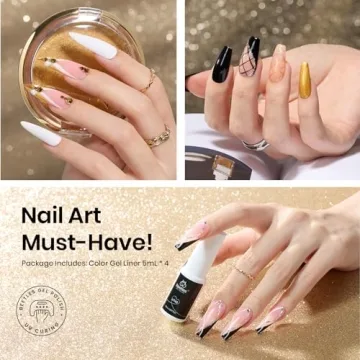 Beetles Nail Art Liner Gel Polish Set for Stunning Designs