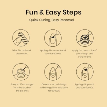 Beetles Nail Art Liner Gel Polish Set for Stunning Designs