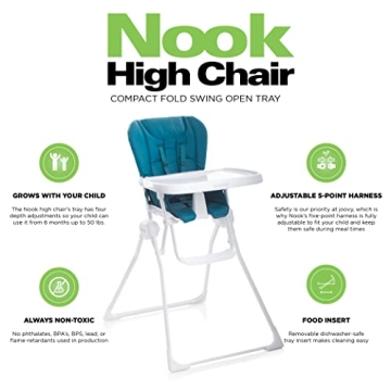 Joovy Nook High Chair with Adjustable Swing Open Tray