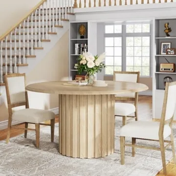 Tribesigns 47.24" Round Dining Table - Stylish & Durable