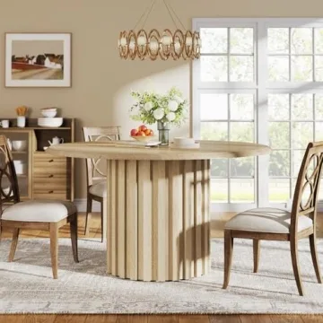 Tribesigns 47.24" Round Dining Table - Stylish & Durable