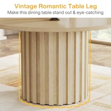 Tribesigns 47.24" Round Dining Table - Stylish & Durable