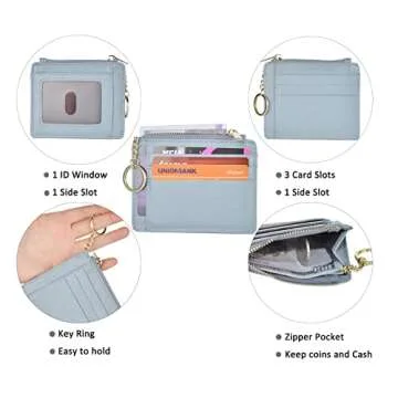 Woogwin Slim RFID Mini Wallet for Women - Compact & Stylish