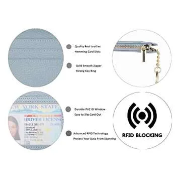 Woogwin Slim RFID Mini Wallet for Women - Compact & Stylish