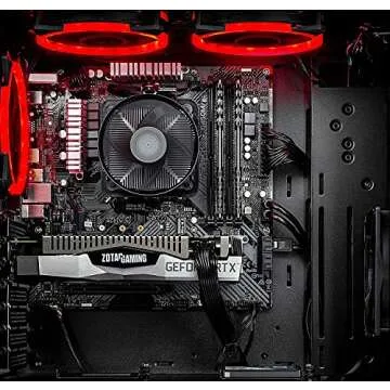 SkyTech Shadow 3.0 Gaming Computer PC Desktop - Ryzen 5 3600 6-Core 3.6GHz, RTX 2060 6G, 500GB SSD, 16GB DDR4 3000, RGB Fans, AC WiFi, Windows 10 Home 64-bit, Black