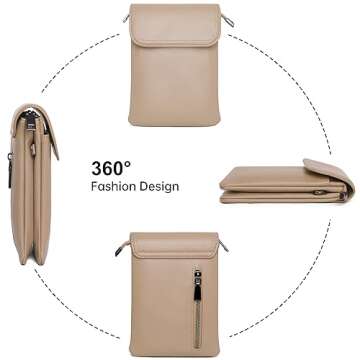 OIDERY Crossbody Bags for Women Cell Phone Wallet Purse